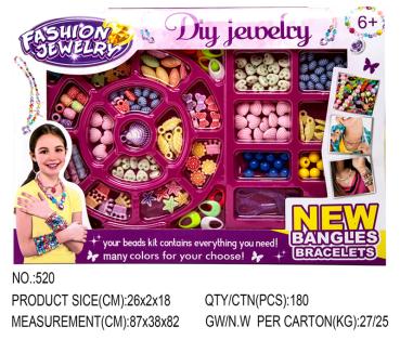 360Home Kinderspielzeug Perlen Bastel Schmuck Set 520